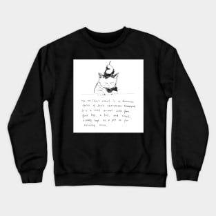 cat definition Crewneck Sweatshirt